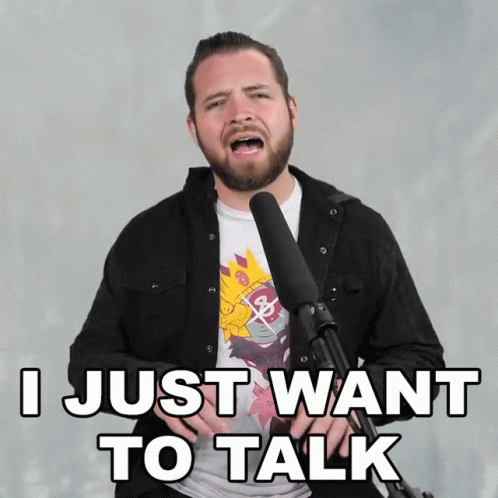 I Just Want To Talk Bricky GIF - I Just Want To Talk Bricky I Just Want To Have A Conversation GIFs