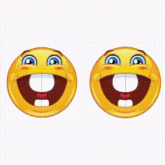 two men wearing black jackets are laughing together