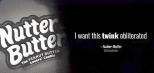 a black and white advertisement for nutter butter peanut butter