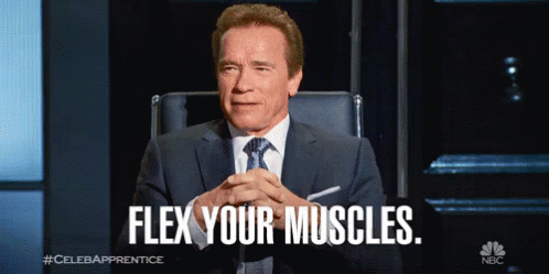 Flex Your Muscles GIF - Workout Arnold Schwarzenegger The New Celebrity Apprentice GIFs