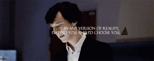 a man in a suit is looking at a computer screen with a quote behind him that says in any version of reality