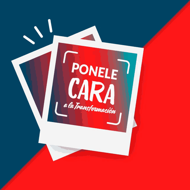 a sign that says " ponele cara a la transformacion " on it