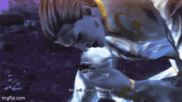 a man in a video game says we will perish together .