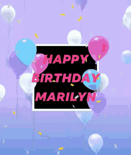 Happy Birthday Happy Birthday Marilyn GIF