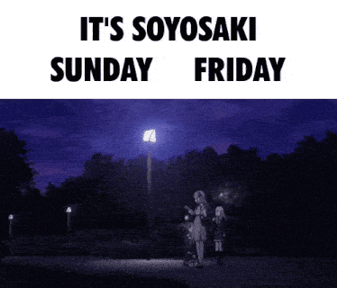 a poster that says it 's soyosaki sunday and friday
