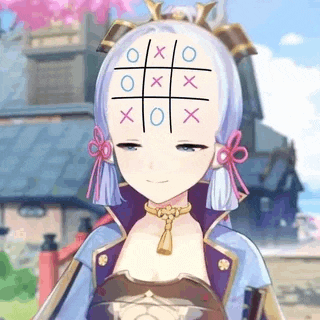a woman with a tic tac toe game drawn on her head .
