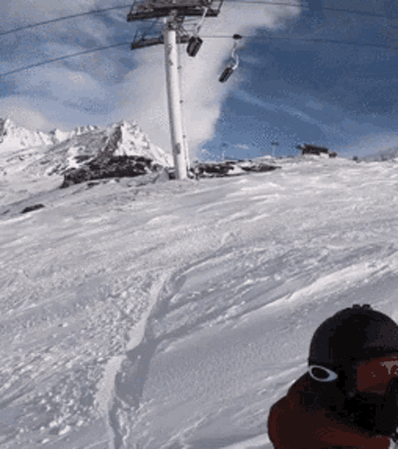 Mugi Drop Snowboarding GIF