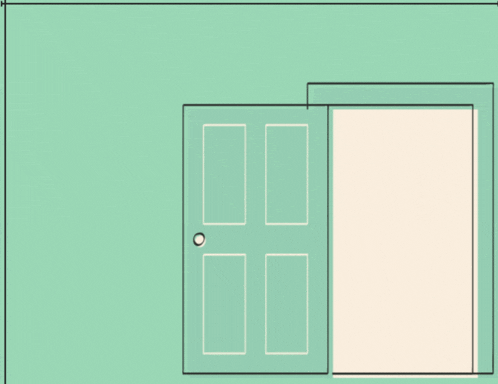 a cat and dog peeking out of a door with the words good morning
