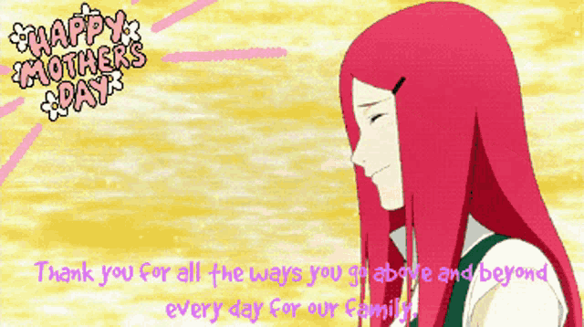 a happy mother 's day greeting card with a smiling woman