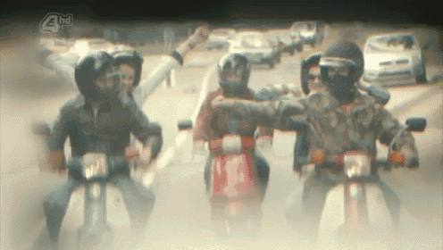 Cool People In Lincolnshire GIF - My Mad Fat Diary Motorcycle Ride GIFs