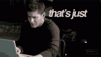 a man is sitting at a desk with a laptop and the words that 's just sick behind him