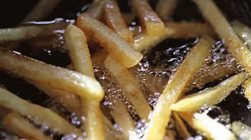 French Fries In Oil GIF - Greasy GIFs
