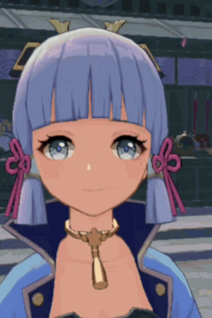 a close up of a girl 's face in a video game