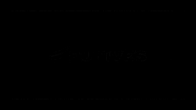 a logo for futives is displayed on a gray background
