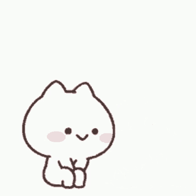 a cat and a rabbit are sitting next to each other with a heart floating above them .