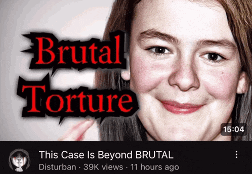 a video titled brutal torture shows a young girl smiling