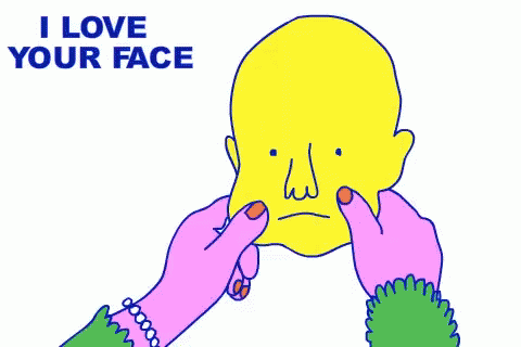 Love Your Face Squish GIF - Love Your Face Squish Pull GIFs