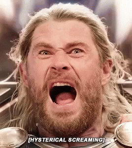 Thor Ragnorak Chris Hemsworth GIF - Thor Ragnorak Chris Hemsworth Scream GIFs