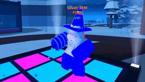 a screenshot of a video game shows a character with a hat that says level 3616