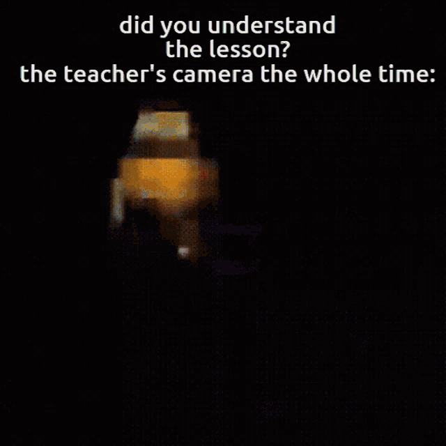 a pixelated image with the words did you understand the lesson