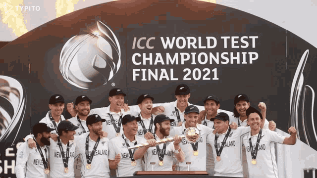the icc world test championship final 2021 is being celebrated