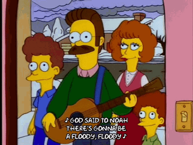 Ned Flanders Singing GIF - Ned Flanders Singing GIFs