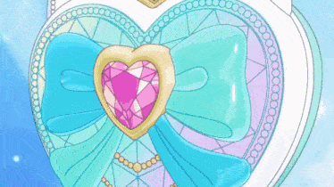 a girl with blonde hair is holding a heart shaped object