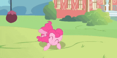 a cartoon of a pony looking through binoculars