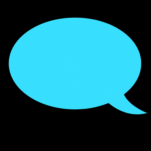a blue speech bubble says buenas tardes in pink letters
