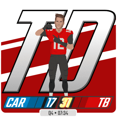 a cartoon of a football player with the number 12 on his jersey