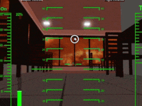 a computer screen with a ruler and a green arrow pointing to the bottom right
