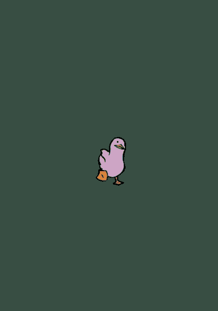 a cartoon penguin is standing on a brown background