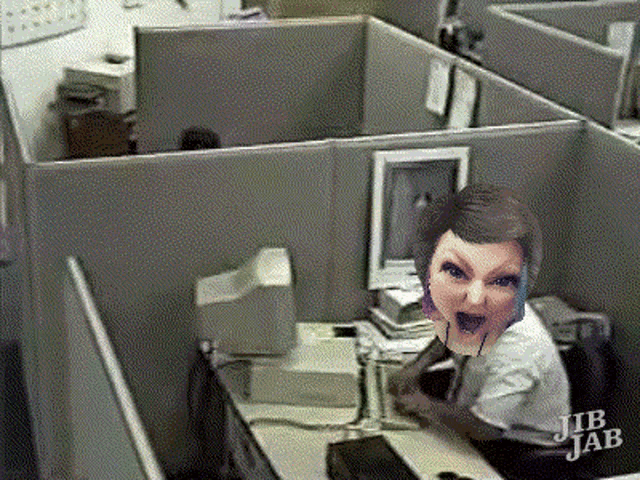 At The Office Jenny Tornado GIF - At The Office Jenny Tornado Jibjab GIFs