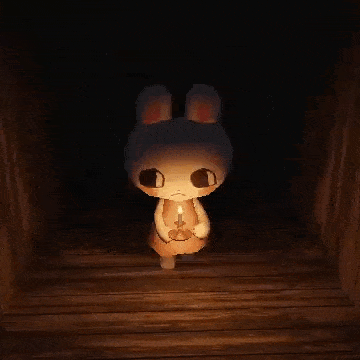 Bunny Holding Candle In The Dark GIF - Bunny Holding Candle In The Dark GIFs