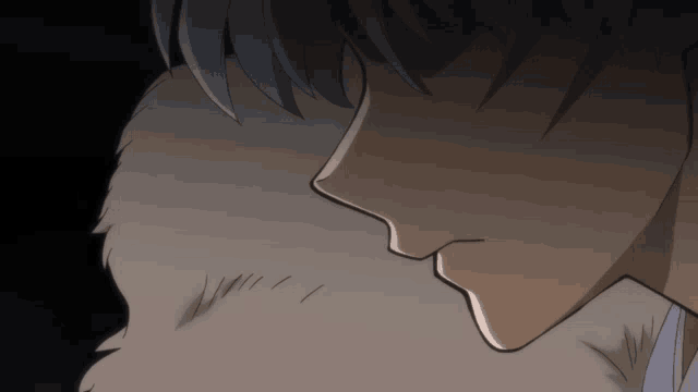 a close up of a person 's face with a few lines on it