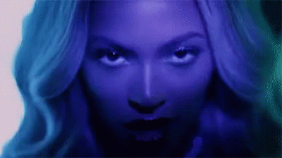 Beyonce Cast In Blue Light GIF - Beyonce Beyonce Knowles Tongue Out GIFs