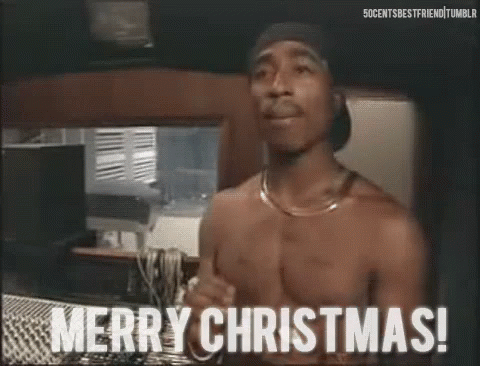 Tupac 2pac GIF - Tupac 2pac Merrychristmas GIFs