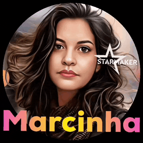a painting of a woman with the name marcinha on the bottom