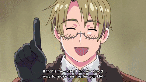 a cartoon character says if that 's the case i know a good way to make him better quickly ..