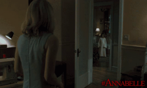 Annabelle Scene GIF - Annabelle Scene Door Girl GIFs