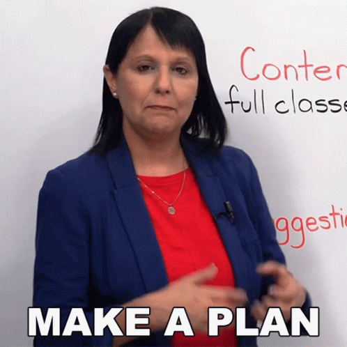 Make A Plan Rebecca GIF - Make A Plan Rebecca Engvid GIFs