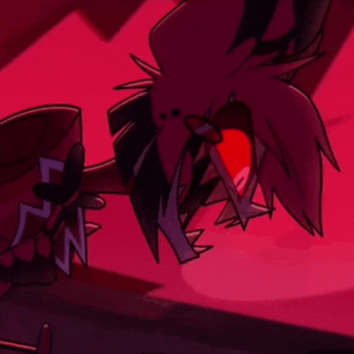 a close up of a cartoon character 's leg with a red background