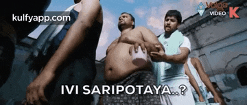 a group of men are standing next to each other and one of them says ivi saripotaya