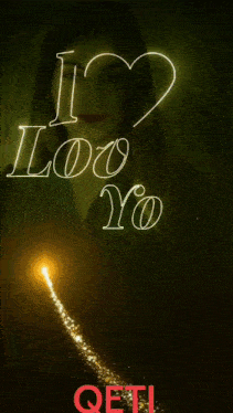 a poster that says " i love you " with a heart in the middle