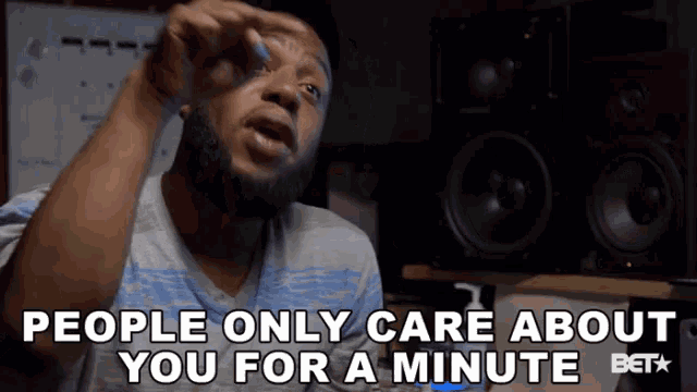 People Only Care About You For A Minute Point GIF - People Only Care About You For A Minute Point Advise GIFs
