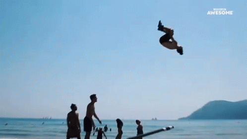 Seesaw People Are Awesome GIF - Seesaw People Are Awesome Somersault In Midair GIFs