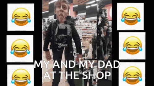 Me And My Dad Shopping GIF - Me And My Dad Shopping Funny GIFs