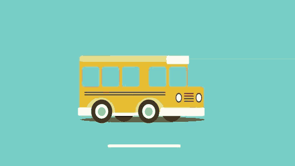 a cartoon illustration of a yellow school bus