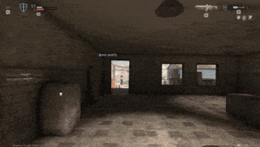 a person holding a gun in a video game with the number 50 on the screen