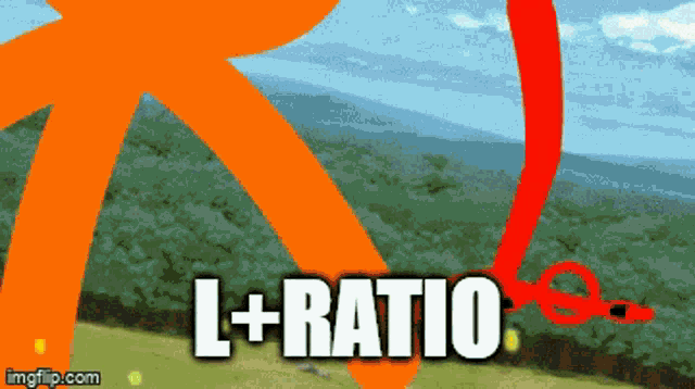 a picture of a landscape with the words " l + ratio " on it